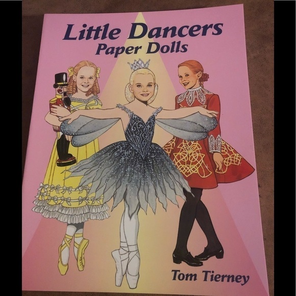 Tom Tierney’s Little Dancers Paper Dolls 6 Dolls Full Costumes New Collector - Picture 1 of 7